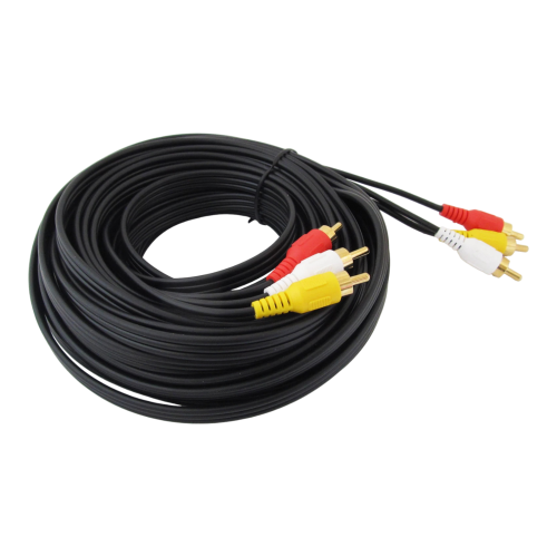 كابل اديو فيديو بطول 15 متر Cable RCA Audio Video...