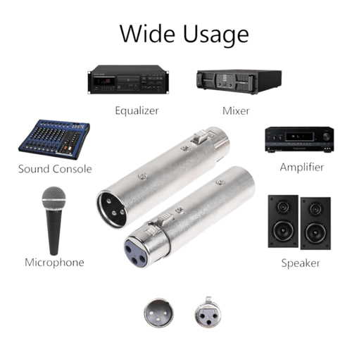 محول صوت XLR انثى الى اديو 6.35 ملم Adapter XLR NA...