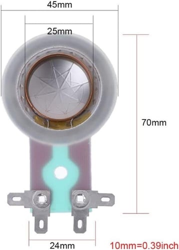 ملف صوتي غشاء بديل تويتر مكبر الصوت الحاد للسماعات...