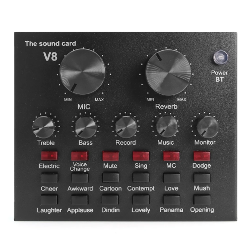 مكسر صوت مباشر V8 لأجهزة الموبايل والكمبيوتر أسود...