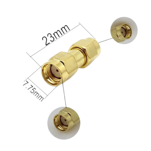 محول هوائي ار اف انثى الى انثى تيار مستمر RF SMA R...