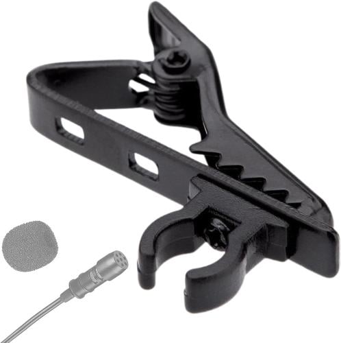 مشبك ميكروفون صغير معدني ربطة عنق أسود 6 مم Mini M...