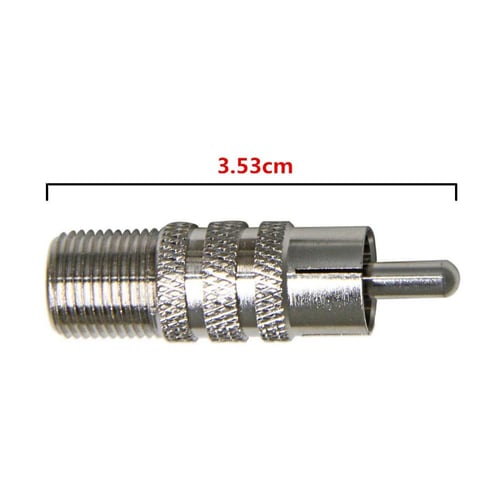 عبوة 10 قطع موصل كونكتور اديو تي في RCA Male to RF...