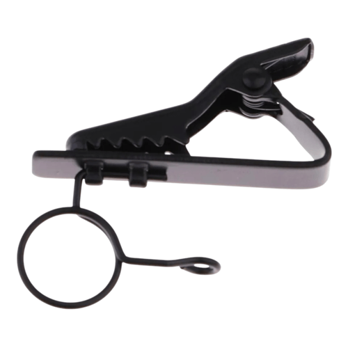 مشبك ميكروفون صغير معدني ربطة عنق أسود 10 مم Mini...