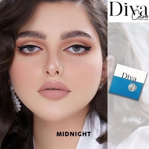 عدسات ديفا اللاصقة  ميد نايت