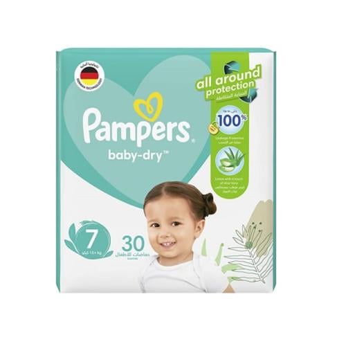 بامبرز بيبي دراي رقم 7 - 30 حفاضة، حماية فائقة ورا...