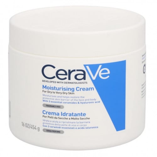 كريم مرطب للبشرة الجافة من سيرافي 454 جم :