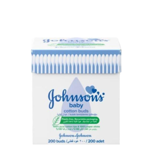 جونسون - عيدان قطنية نقية -200حبة