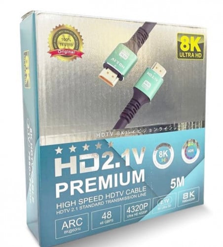 سلك HD بطول 5متر 8k