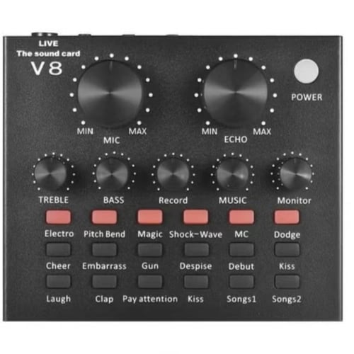 بطاقة الصوت الخارجية ميكروفون بطاقة الصوت البث الم...