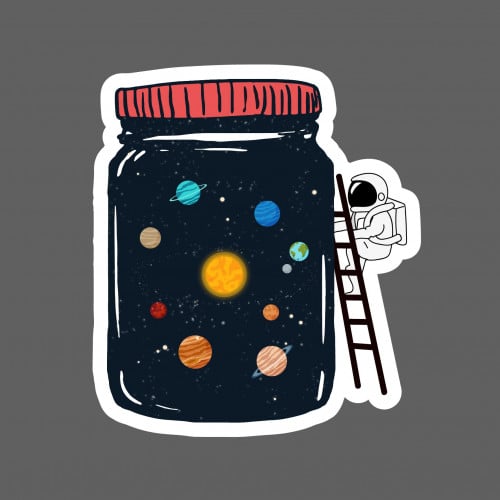 ملصق - Galaxy Jar