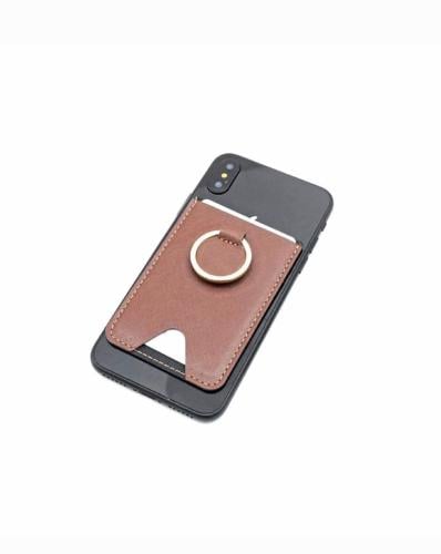 مسكة وممحفظة جلدية للهاتف – تصميم عملي وأنيق باللو...