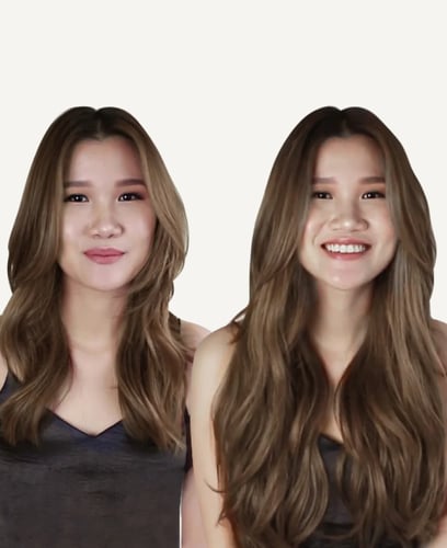 كلبسات مخفي ناعم /ويفي/ كيرلي/ درجة 41# بني فاتح