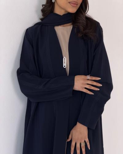 عباية كريب ياباني دبل فيس بقصة كلوش