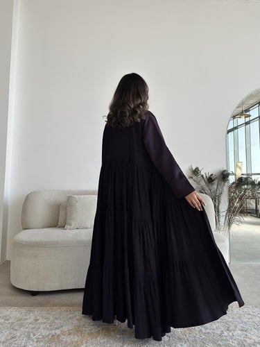 عباية كريب بليسيه بقصة كلوش