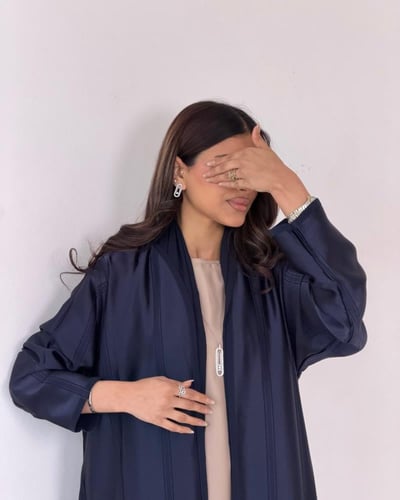 عباية كريب ياباني دبل فيس بقصة كلوش