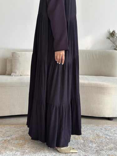 عباية كريب بليسيه بقصة كلوش