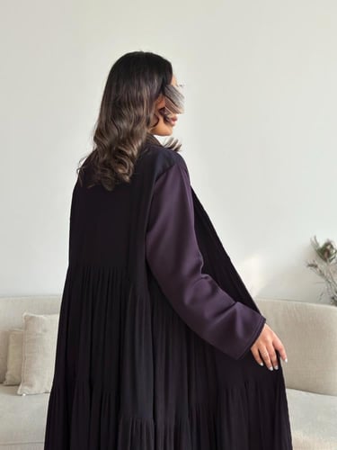 عباية كريب بليسيه بقصة كلوش