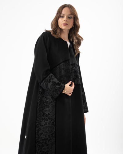 عباية كريب مع جوبير بقصة ربع كلوش