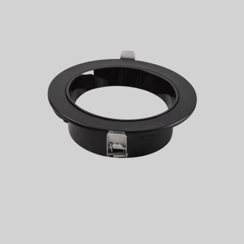 كشاف ضد التوهج دائري ألمنيوم 14 سم - أسود