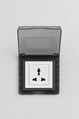 غطاء أفياش ومفاتيح شفاف بلاسيتك