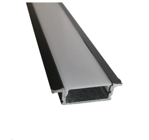 بروفايل المنيوم مجرى اسود - رقم 1707