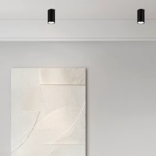 جرم سلندر مفرد دائري اسود بدون لمبة - همر