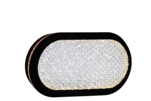 بيضاوي أسود - ثلاث إضاءات