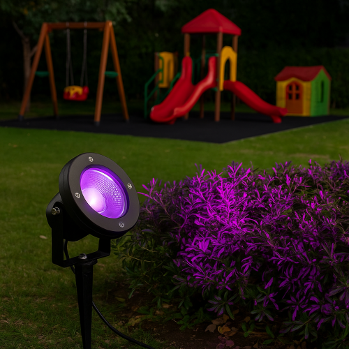 كشاف حديقة غرس متحرك – إضاءة بنفسجي