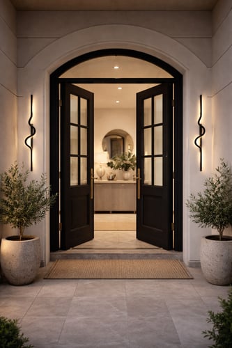 اضاءة جدارية ليد أسود رقم 534