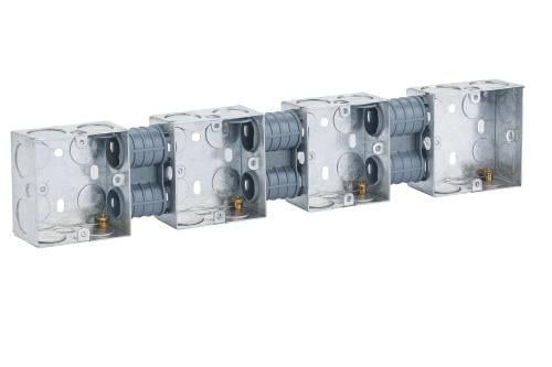 علبة حديد رباعي عميق مقاس 7×7 سم