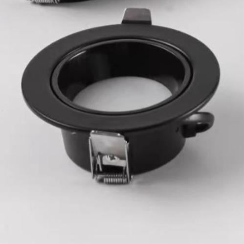 كشاف ضد التوهج دائري ألمنيوم 7 سم - أسود