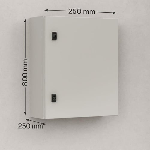 صندوق معدني 250×800×800 IP66 باب واحد