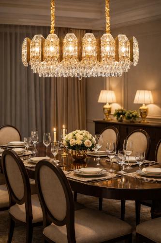 ثريا مستطيل ذهبي رقم 4181