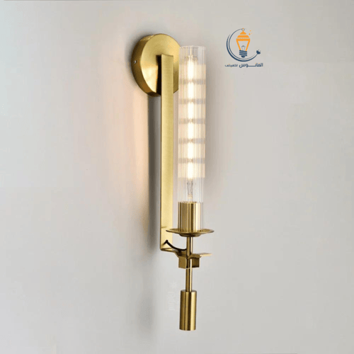 اضاءة جدارية زجاج مقلم