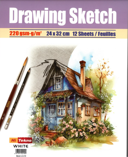 كراسة رسم 220غرام 32×24هاي تكنوA4