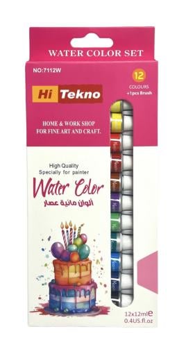 الوان مائية 12 ملي ( 12 لون ) - Hi Tekno