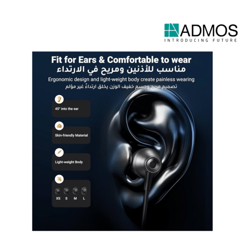 سماعة سلك تايب سي قماش بجودة ممتازه من ادموس