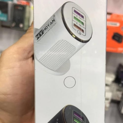 شاحن جداري هويان ب3مخارج مع كيبل ايفون بجودة ممتاز...