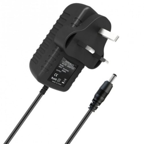 محول راوتر جداري محول طاقة للراوتر/المودم اسود