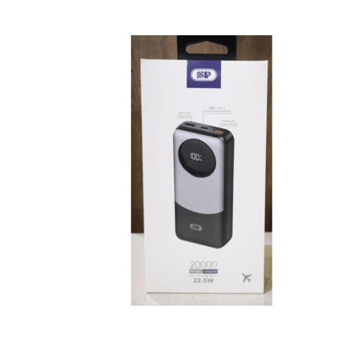 شاحن متنقل 20000ملي أمبير منSP ب3منافذ(بي دي-تايب...