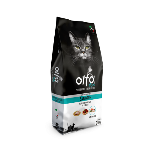 غذاء الفا للقطط البالغة بطعم السمك والسلمون 2كيلو