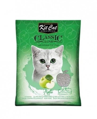 كت كات رمل قطط عالي التكتل برائحة التفاح 10 لتر