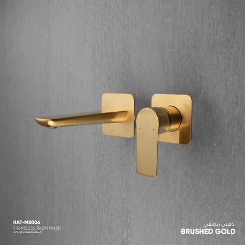 خلاط مغسلة جداري بدون إطار MX006