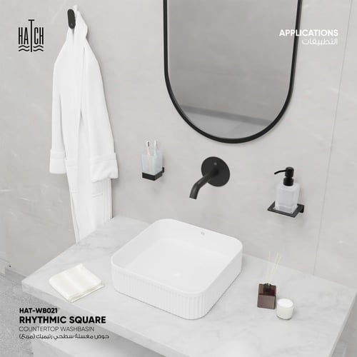 حوض مغسلة سطحي رتيميك (مربع) - WB021