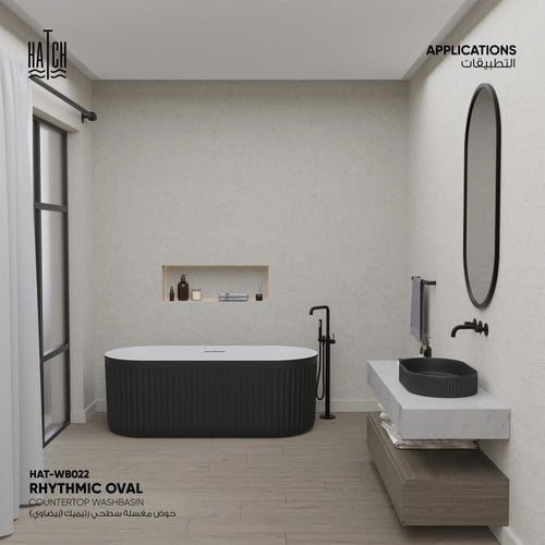 حوض مغسلة سطحي رتيميك (بيضاوي) - WB022