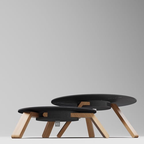 طاولة خدمة نابولي Nápolyi-c (سطح دائري)