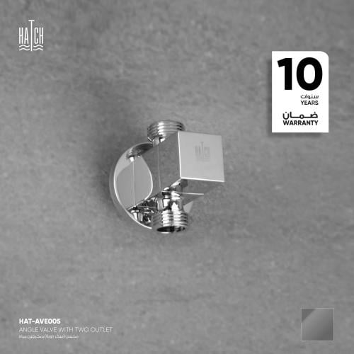 صمام زاوية يدوي بمخرجين مياه (سِكر،محبس) AVE005