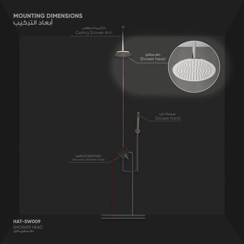 دش مطري دائري SW009