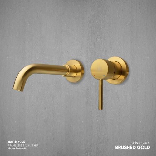 خلاط مغسلة جداري بدون إطار MX005